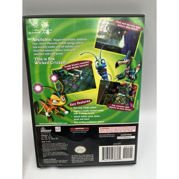 Zapper Videogame (Nintendo GameCube, 2002) Tested - Picture 2 of 6